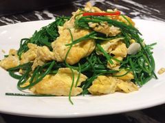 沙葱炒鸡蛋-小厨旺鱼庄(黑金冠店)