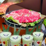 在广州‼️吃淄博烤肉必配脑壳西瓜冰🍉