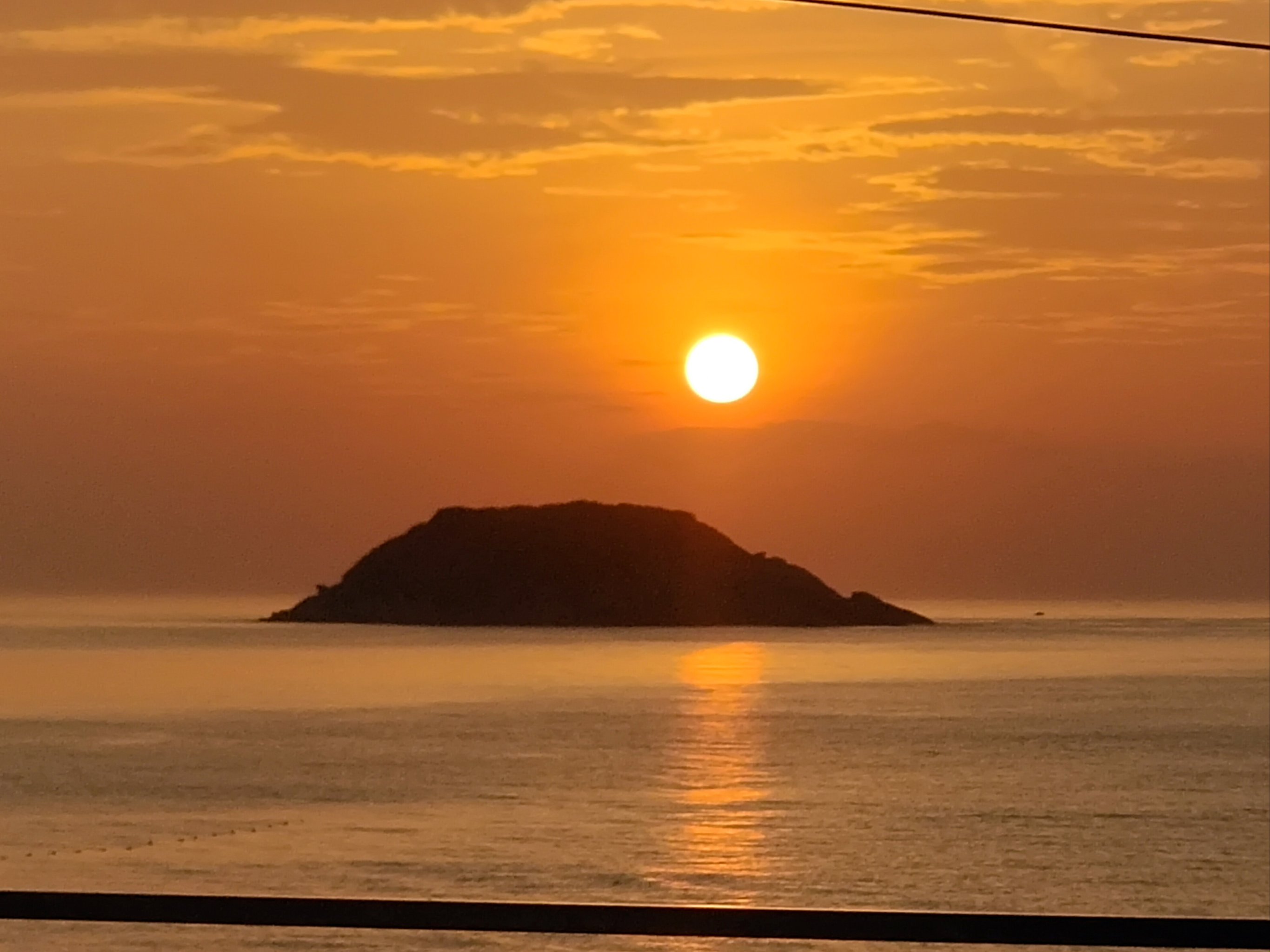 海上日落 真实图片