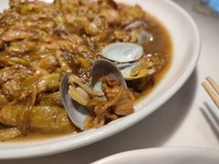 茄子炖蚬子-日丰园海肠水饺·老字号大连海鲜(和平广场店)