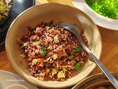 蔬菜炒杂粮饭-朵朵开素食餐厅(后宰门街店)