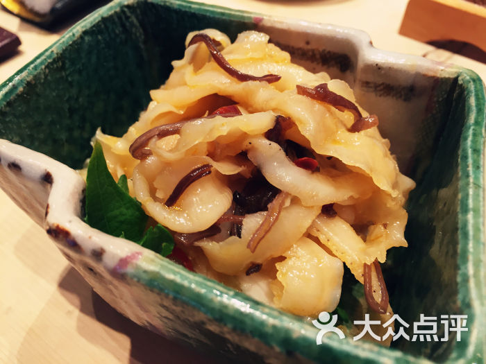 然寿司(侨福芳草地店)山药拌扇贝裙边图片 - 第3519张