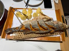 虾油海鲈鱼-山东宾馆·齐鲁苑餐厅