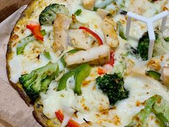 羊肚菌菌菇鸡肉披萨-棒约翰比萨·意面(金桥国际店)