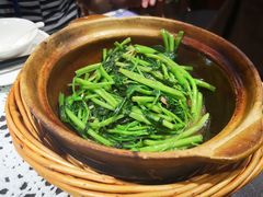 啫啫虾酱空心菜-熠盛粤味(永康路店)