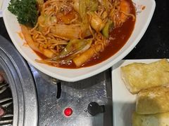 韩式泡菜五花肉拉面火锅-青松馆韩国料理(香港中路佳世客店)