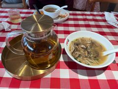 蘑菇汤莜面鱼鱼-西贝(吴江路湟普汇店)