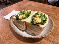 营养滑蛋炸虾三明治-Ginko银子(青龙街店)