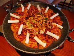 铁板章鱼五花肉-春熙台韩国料理·章鱼肥牛(西丽店)