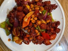 椒香虾仁爆鸡球-陈傻子餐厅(世纪都会店)