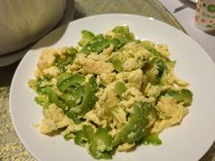 凉瓜炒鸡蛋-美人鱼悬崖海景餐厅(鹿嘴山庄店)
