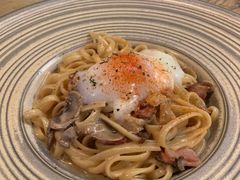 忌廉汁培根意大利扁面配水波蛋-Cyclus Craft Kitchen薩克思手工厨房