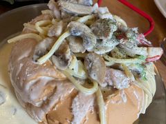 面包奶油鸡肉意面-像素研食The pixlab (皮市街店)