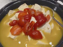 红灯笼椒烩白玉-源牌酒店·家常六安菜