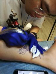 水墨-怪咖纹身刺青