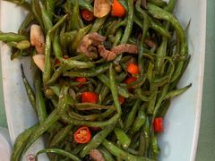 小炒扁豆丝-八珍饺子·烤鸭·家常菜