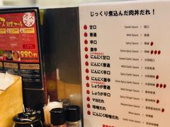 菜单-難波肉劇場