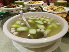 丝瓜鱼丸汤-琼菜坊·无鸡不成宴·海南菜老爸茶糟粕醋(海口骑楼老街店)
