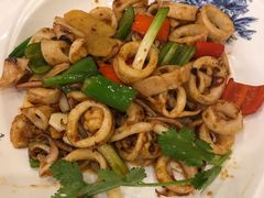 姜葱爆鱿鱼-阿多私房菜(顺德店)