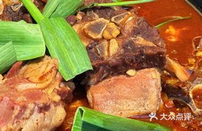 Signature Red Soup Lamb Spine Hot Pot