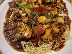 牛肉爆鱼干挑面-梧桐面馆桐乡阿能面店(印象城店)