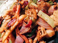 牛蛙基围虾干锅-炭舍干锅·烤鱼(扬名广场店)