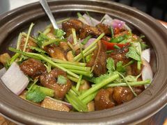 啫啫豉汁排骨煲-鹿港小镇(金虹桥国际中心店)