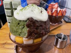 抹茶生乳かき氷-WONDER ICE 萬得冰田(建設路总店)