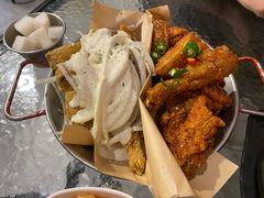 炸鸡翅一半一半-富乐满韩国正宗炸鸡韩国料理(虹泉路店)