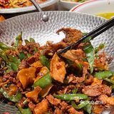 杭州必吃湘菜‼️现炒黄牛肉配五常米饭yyds