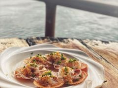 蒜蓉粉丝蒸扇贝-蓝湾碧波·老字号·疍家非遗海上餐厅