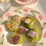 糯叽叽玫瑰红豆青团爱住