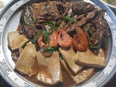 -东来菜馆•手抓海鲜家常菜•海鲜锅贴(鸽子窝店)