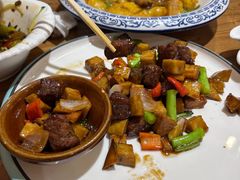 -东来菜馆•手抓海鲜家常菜•海鲜锅贴(鸽子窝店)