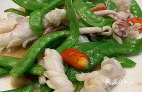 Stir-fried Fresh Squid with String Beans