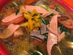 猪肝西红柿火腿肠-易记皮肚面(明瓦廊店)