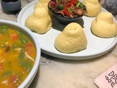 御街窝窝头配小炒肉-绿茶餐厅(乐峰广场店)