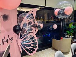 -鲸舞气球派对·宝宝宴·十岁生日布置·轻奢品牌形象店