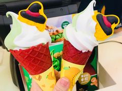 宇治抹茶口味双旋华夫筒冰淇淋-麦当劳餐厅(荔城南大道店)