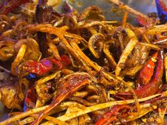 辣炒墨斗鱼爪-西塔老太太泥炉烤肉(温州首店万象城黑金店)