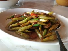 生炒芥兰手工香肠-无锡苏宁银河国际酒店-悦府65中餐厅