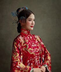 点击看大图 -藤薰定制中式嫁衣礼服旗袍店