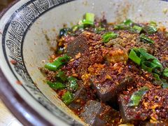 蒜子辣羊血-朱秀英梆梆肉葫芦头(琉璃街店)