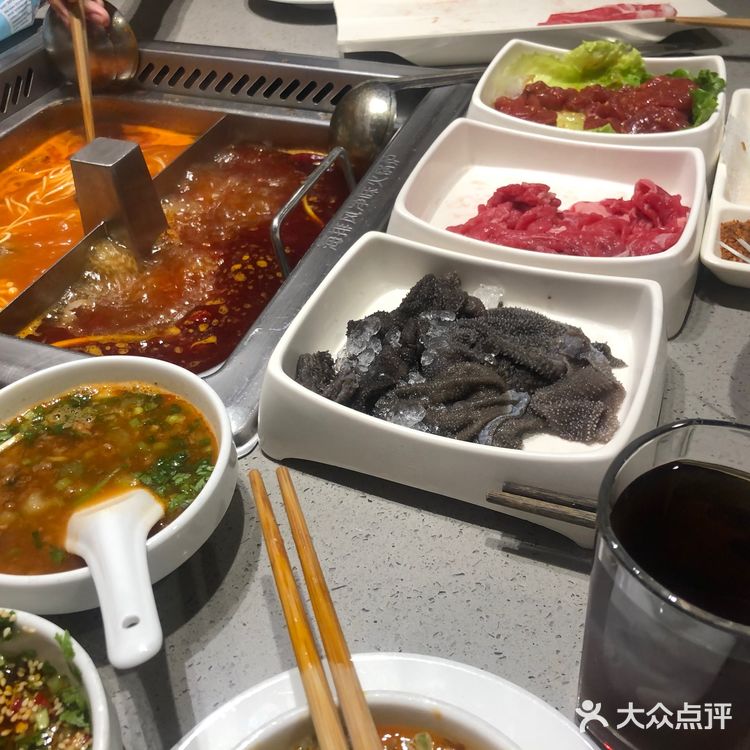 深夜的海底捞格外的美味  赶着大学生折扣的6