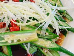白灼秋葵-渔家乐小海鲜(皇姑店)