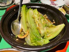 啫啫虾干生菜煲-誉八仙茶室酒楼(新天地店)