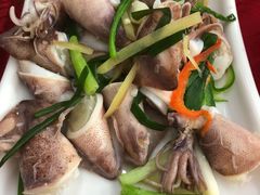 芥末白灼八爪鱼-贞姨美食·老字号海鲜大排档