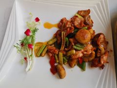 香煎口蘑脆爽肉-周三的情书花园餐厅(江北店)