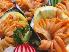 生吃生蚝赤贝-老虎滩船说·海胆水饺·大连海鲜(老虎滩店)