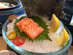 三文鱼刺身-享月汤皇·海鲜小火锅·聚会(曲江创意谷店)